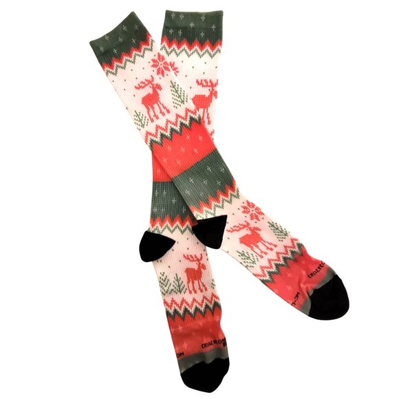 CRAZY COMPRESSION Seasonal Knee-high Socks Set of 3 Holidays L/XL Wide USA - Picture 8 of 10